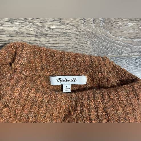 Madewell  Mercer Turtleneck Sweater Wool Blend Rust Small
