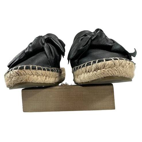 Sam Edelman  Lynda Black Leather Espadrille Mules