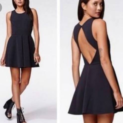 Kendall + Kylie  Ponte Knit Open Back Fit & Flare Mini Dress size Large