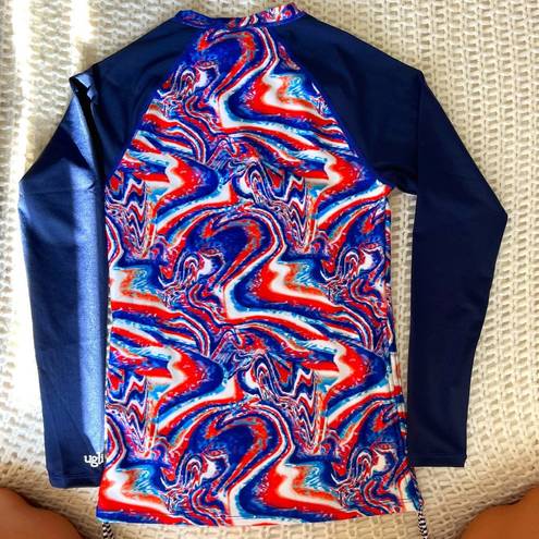 Dolfin NWT  Uglies Long Sleeve Tie Dye Rash Guard - S