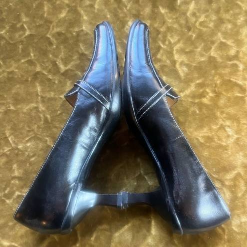 Liz Claiborne Axcess  Black Leather Heels Sz 7