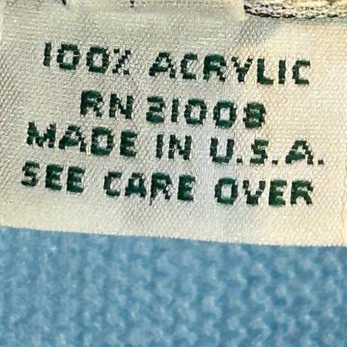 Lacoste Vintage Izod  Button Front Acrylic Cardigan Baby Blue Size 36/Small