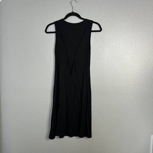 Karen Kane NWOT  Outside Seam Tank Dress Knee Length Jersey Knit Stretch Black XS