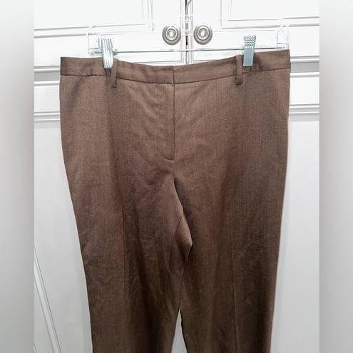 Brooks Brothers  Women’s Catherine fit brown wool dress pants size 12