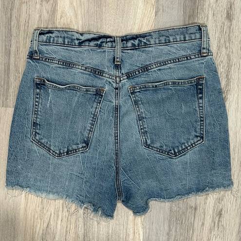 Silver Jeans Highly Desirable High-Rise Cutoff Shorts Blue Denim Size 30