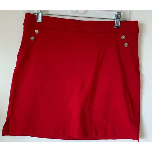 Rafaella  Comfort skort, red size small women's