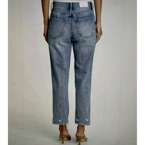 Pistola  Presley High Rise Relaxed Roller Jean Crop Length in Grand Blue Size 28