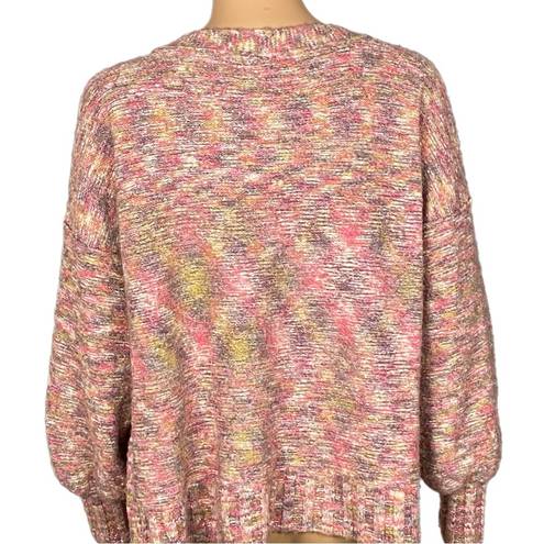 Pilcro /ANTHROPOLOGIE “Deep V Sweater” in color “Spacedye Combo”. Size Small. EUC