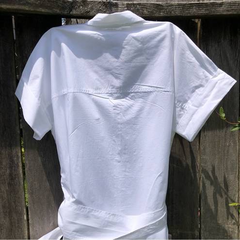 J.Crew NEW  White Cotton Shirt Dress M