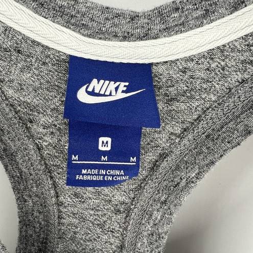 Nike  Romper Gray Athletic Racerback Shorts Drawstring Waist Women’s Size Medium