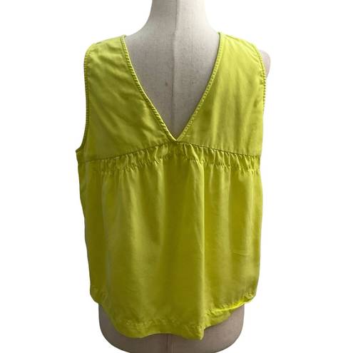 Loft  Yellow Green Crop Top Petite Size SP 39-6