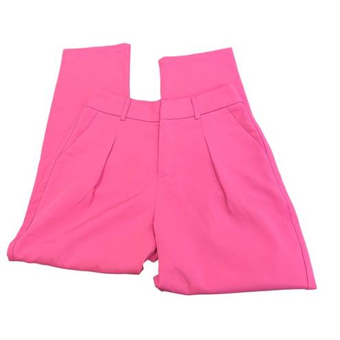 Missguided NWT  Barbie Pink Cigarette Leg High Waisted Trousers size 10