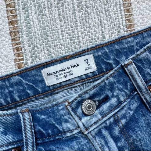 Abercrombie & Fitch  The 90’s Straight Ultra High Rise Jean Women’s 27/ 4 Regular