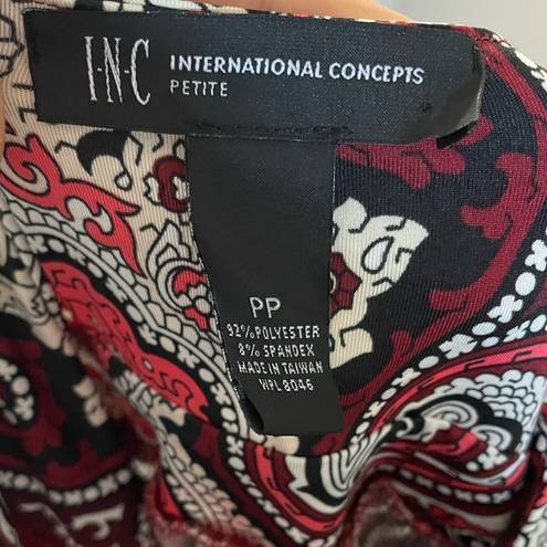 INC  Petite Paisley Handkerchief-Hem Dress, Created for Macy's