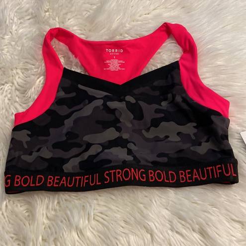 Torrid  Active size 1 brand new with tag pink and black combination