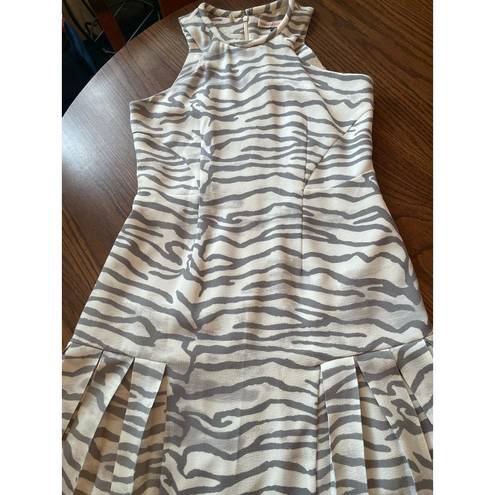 Rebecca Taylor  Snow Tiger Print Flare Dres size 4