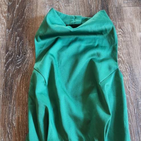 Elliatt  Camo Dress in Forest Green Halter Open Back NWT Size XS Sleeveless Satin