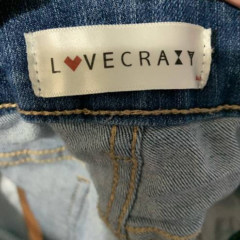 Lovecrazy  Button Fly Denim Cut-off Shorts S