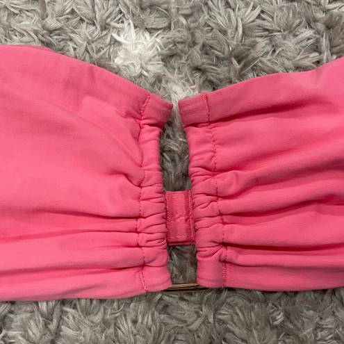 Radio Fiji  Pink Bandeau Top Halter Neck Large L