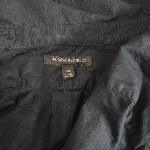 Banana Republic Navy Oversized Cotton Shirt