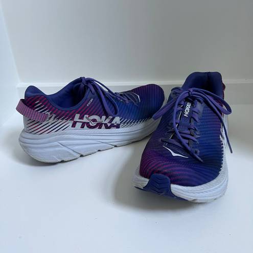 Hoka One One Rincon 2 Women’s Running Shoes Size 8.5 - Clematis Blue/Arctic Ice