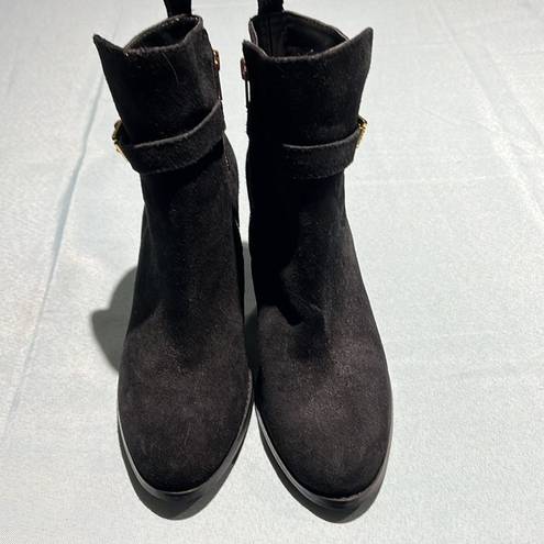 Polo  RALPH LAUREN BLACK Suede ankle boots Size 8.5 B34