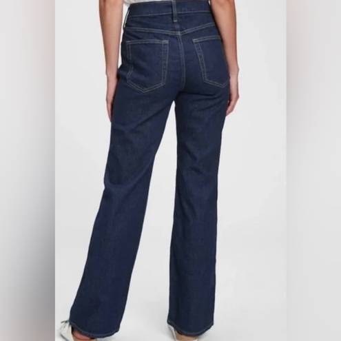 Gap NWT  High Rise Vintage Flare Stretch Denim Jeans Dark Wash 25 O Tall T