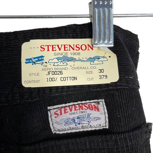 Krass&co Stevenson Overall . Black Corduroy Pull On Zipper Front Pants NWT