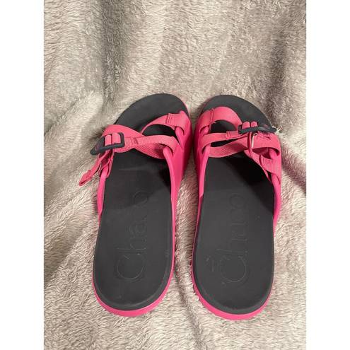 Chacos Women's Pink Chaco Slide Ons