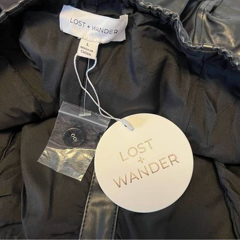 Lost + Wander NWT  Black Onyx Square Neck Top