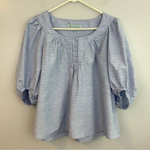 Tuckernuck  Pomander Place Chambray Inara Long Sleeve Blosue Size Small