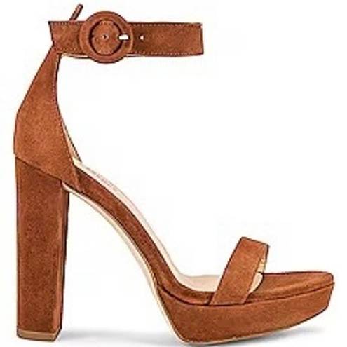 L'AGENCE L’AGENCE Cecile Platform Sandal Tan Suede size 38/US 8