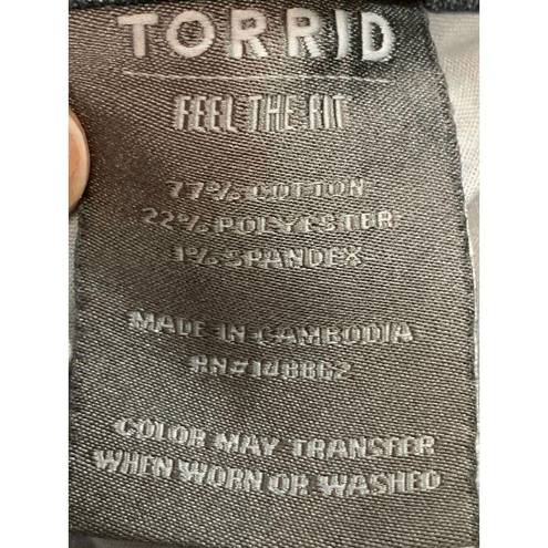 Torrid  Women's Mid Rise Dark Wash Luxe Slim Boot Cut Denim Jeans Size 16XS