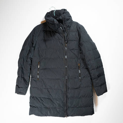 Moncler  Quilted Down Puffer Duvet Full Zip High Neck Winter Jacket Coat Black 2