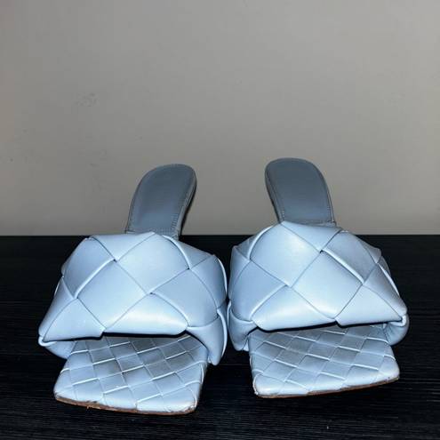 Bottega Veneta Used 
Blue Lido Sandals