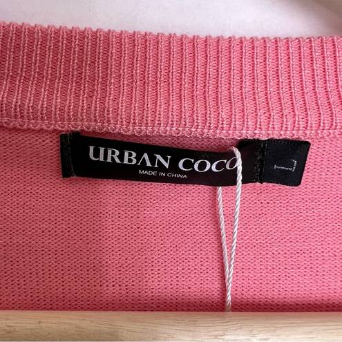 Urban Coco 5/$25  large light pink cardigan crop sweater 52