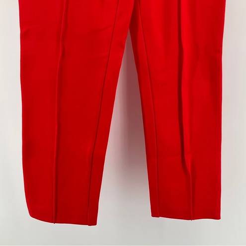 Cache  Women’s Red Cropped Trouser Pants Size 4