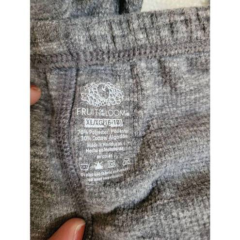 Fruit of the Loom  Size XL (16-18) Waffle Knit Thermal Lounge Pants Pj Bottoms ⭐️