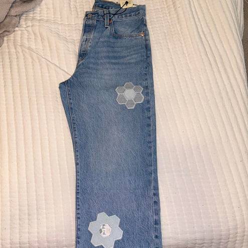 Levi’s Levis 501 90’s Floral Patch Jeans 