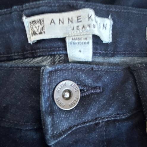 Anne Klein New  Womens Slimming Smoothing AK Straight Leg Blue Jeans Size 4