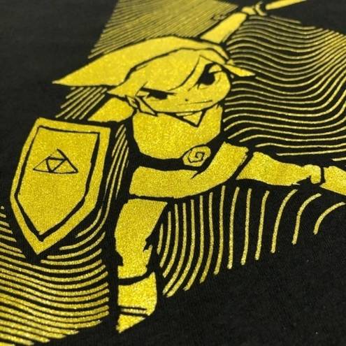 Nintendo NWT Legend of Zelda Black Gold Tee T-Shirt Top New