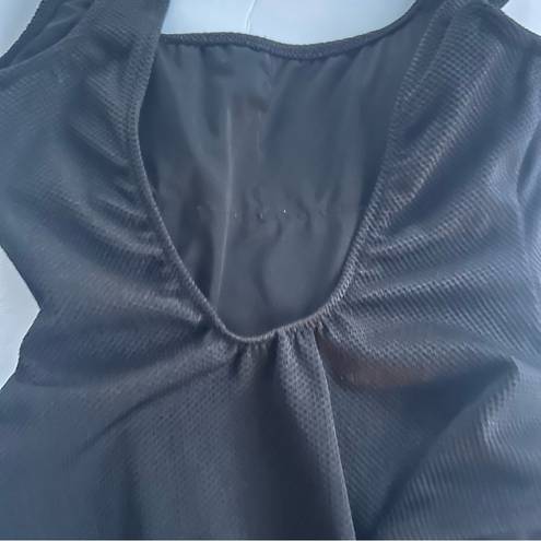 Aerie  black textured cheekiest one piece bathing suit, padded, size XS, flirty