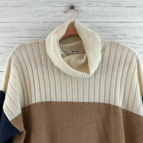 Madewell  Hickory Turtleneck Sweater in Colorblock Size S