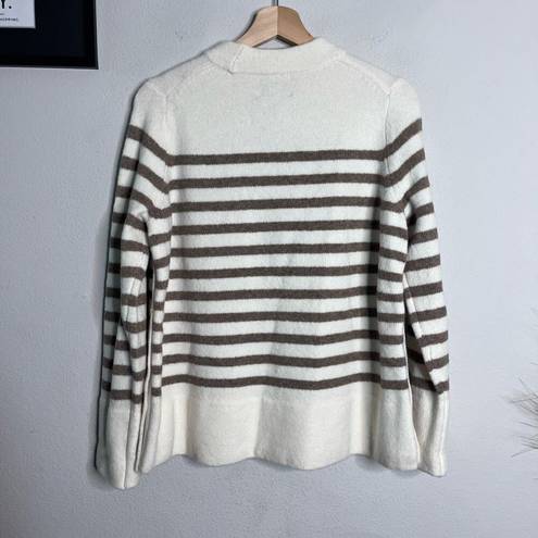Tuckernuck  NEW Sweater Bonnie Striped Tan Ivory Pullover Sweater Size S