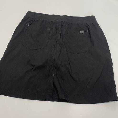 L.L.Bean  Women's Stretch Pocket Skirt Athletic Casual Active Skort Black Medium