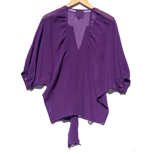 Romeo + Juliet Couture GOSSIP GIRL X  Women’s Purple tie front top size small