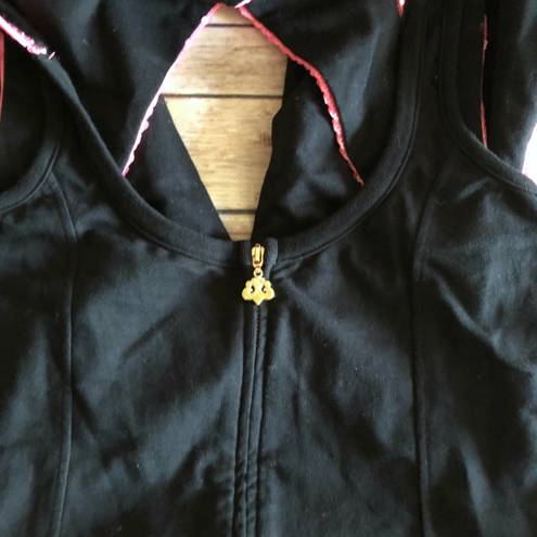 Dereon Cropped Jumpsuit Hooded Black Size XL