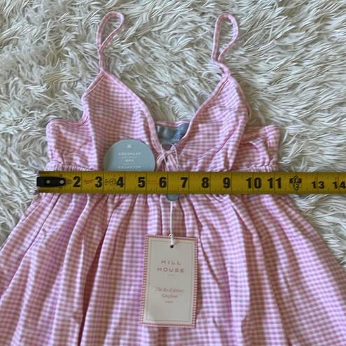 Hill House  Pink Gingham Aurora Sleep Dress size XS