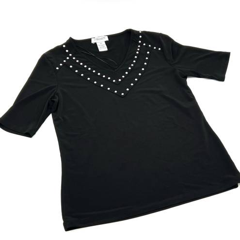 Carmen Marc Valvo Top Tee T-shirt Shirt