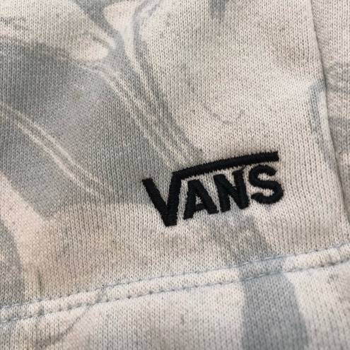 Vans  Marble Cotton Sweat Shorts Light Blue and White Size Medium